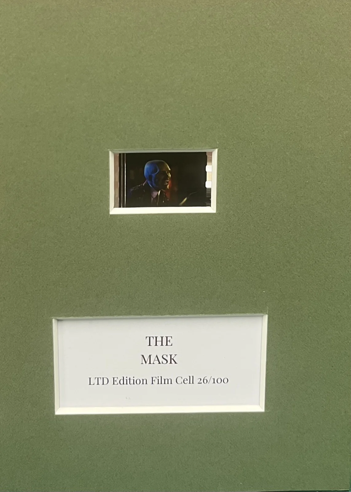 THE MASK . 35mm Film Cell Mounted Display, image 3