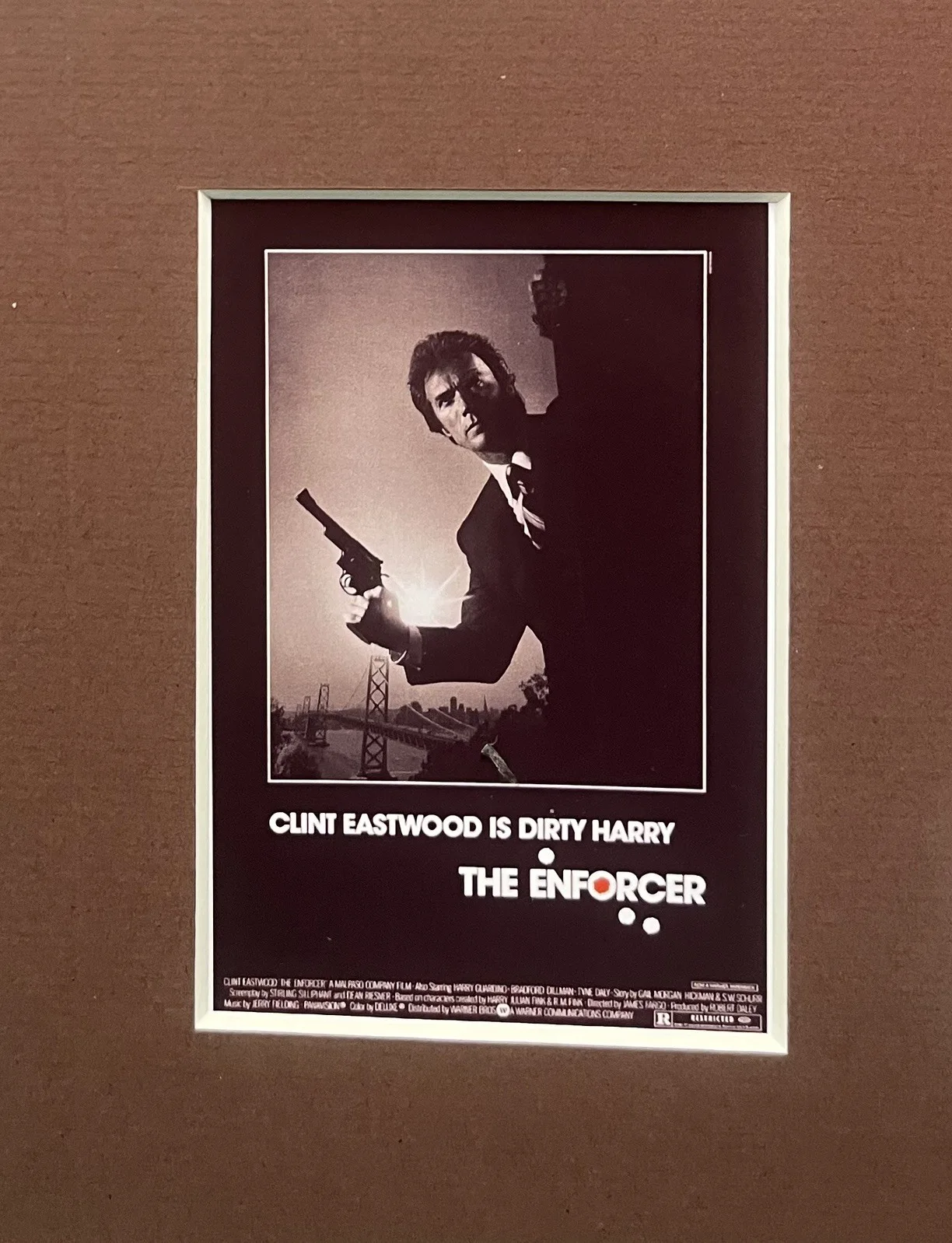 THE ENFORCER. 35mm Film Cell Mounted Display, image 3