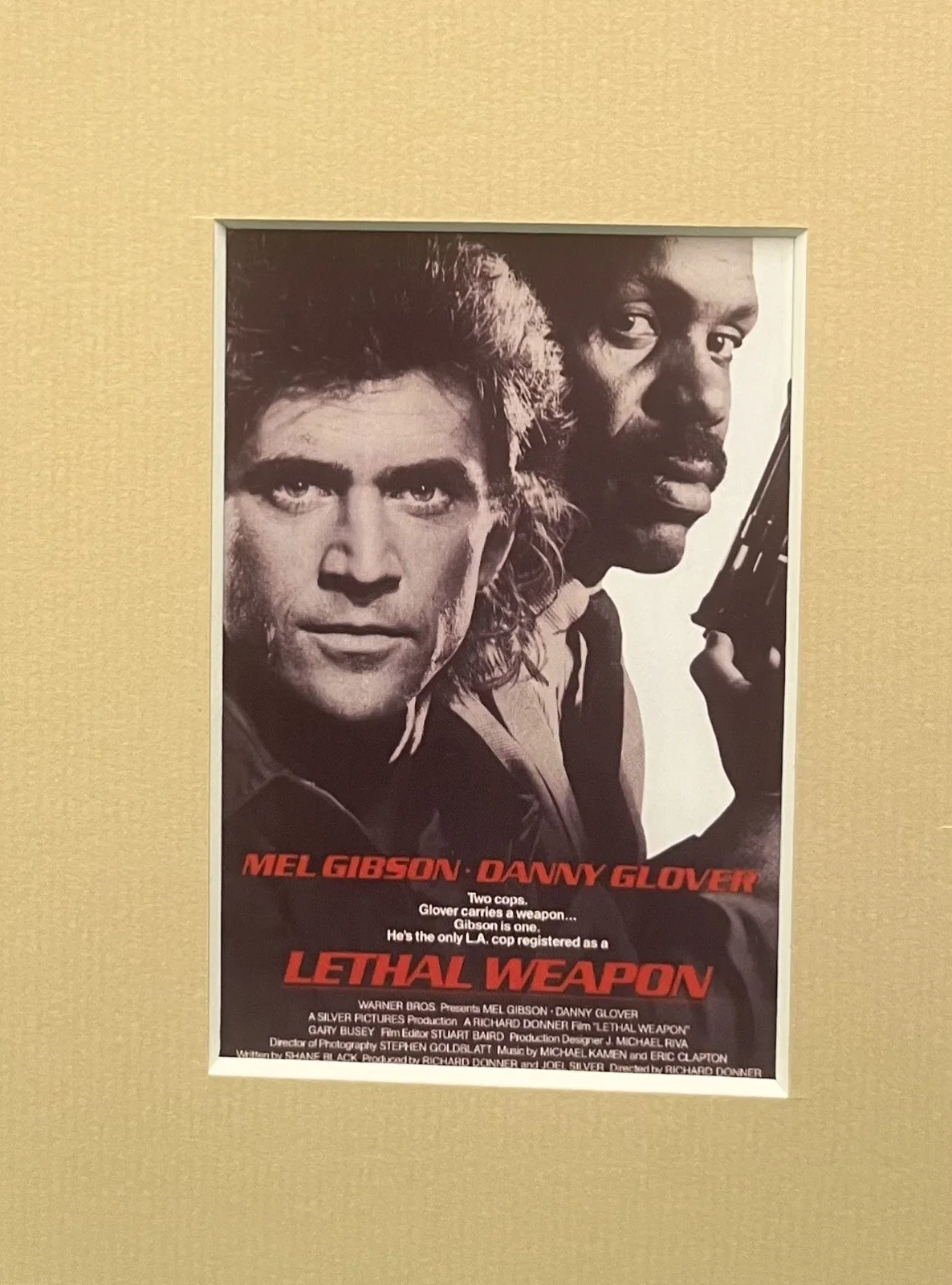 LETHAL WEAPON. 35mm Film Cell Mounted Display, image 3
