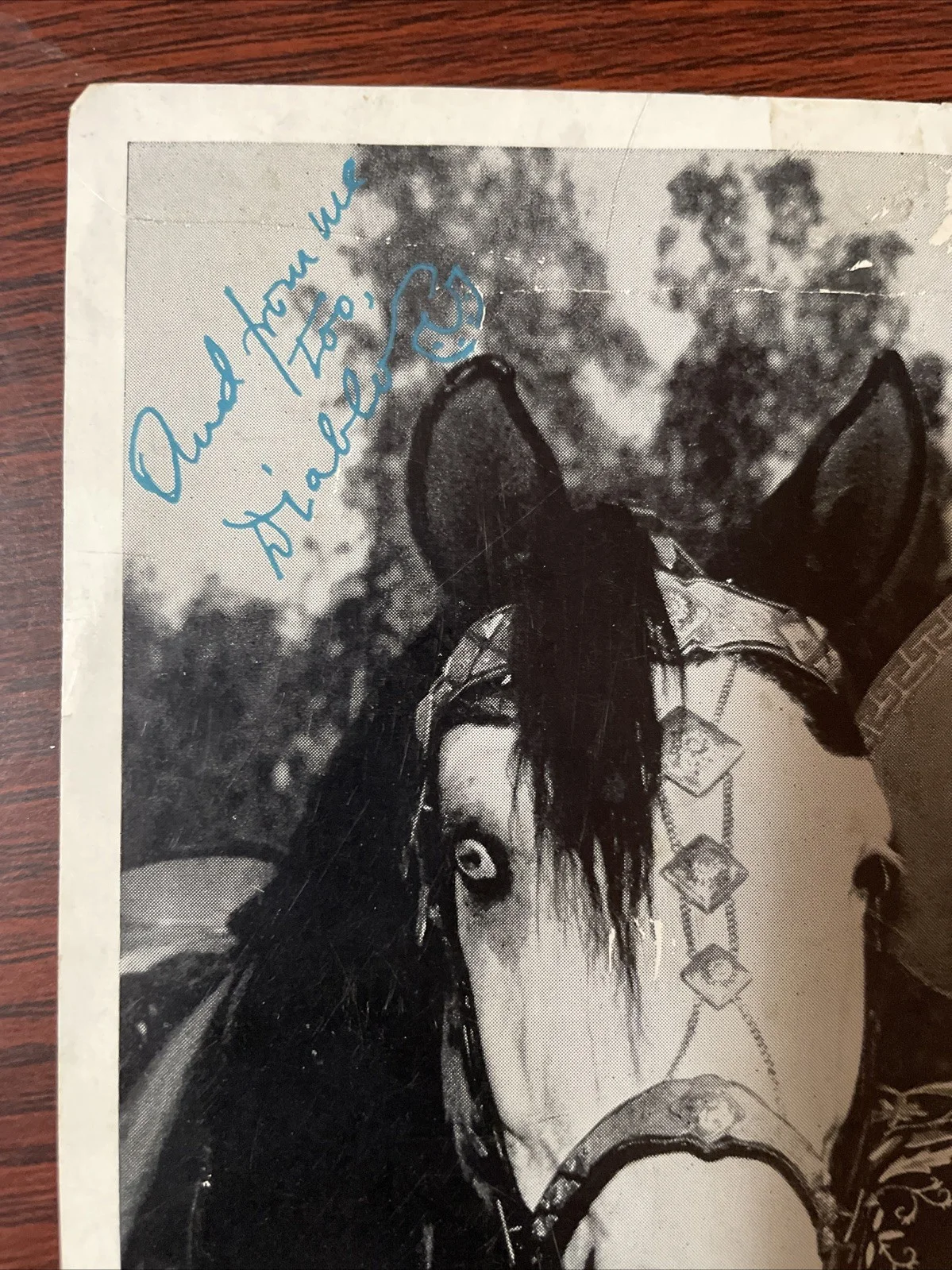 Diablo, Duncan — Cisco Kid Duncan Renaldo and Diablo Signed Autograph 1950’s, image 2
