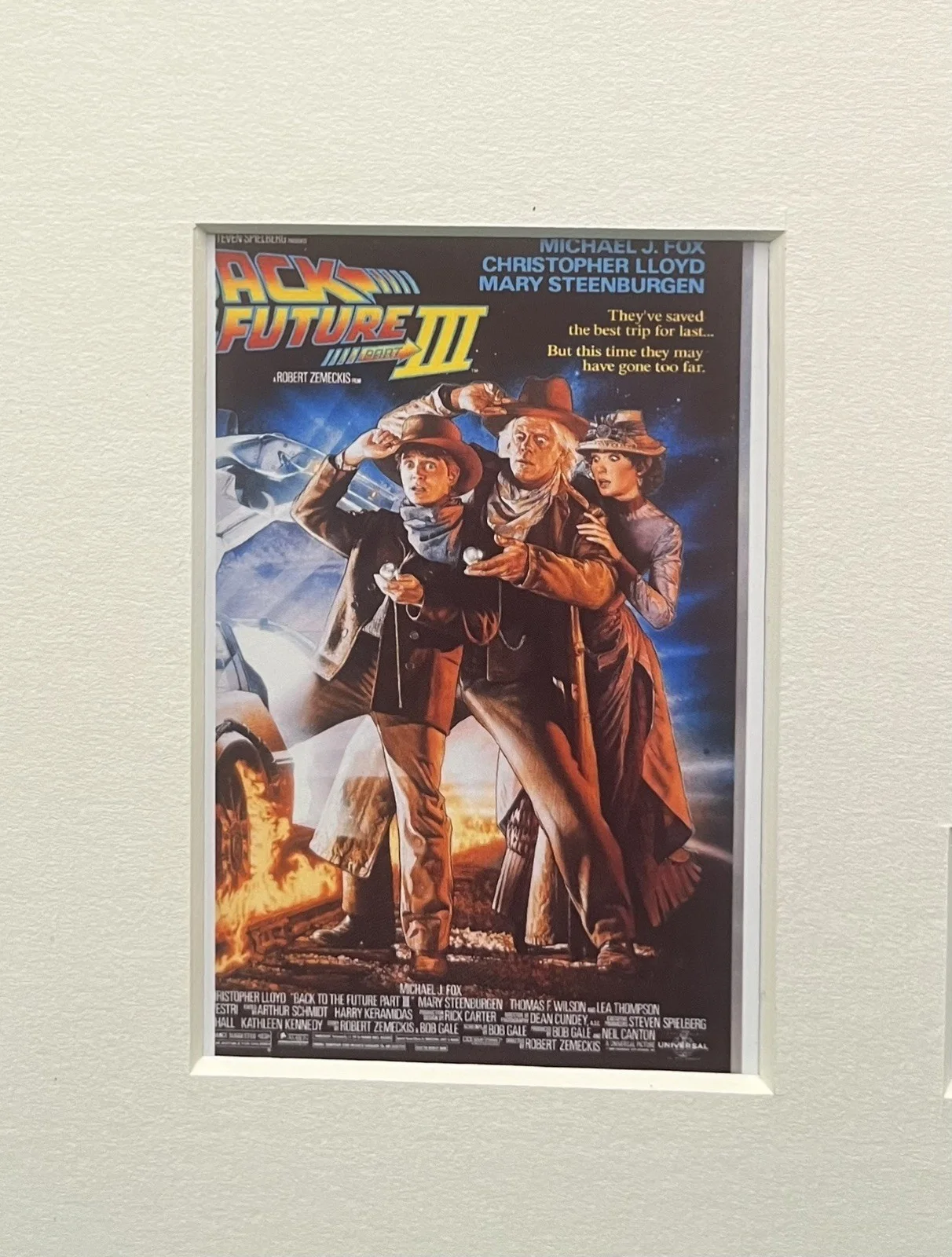BACK TO THE FUTURE I I I . 35mm Film Cell Mounted Display, изображение 2