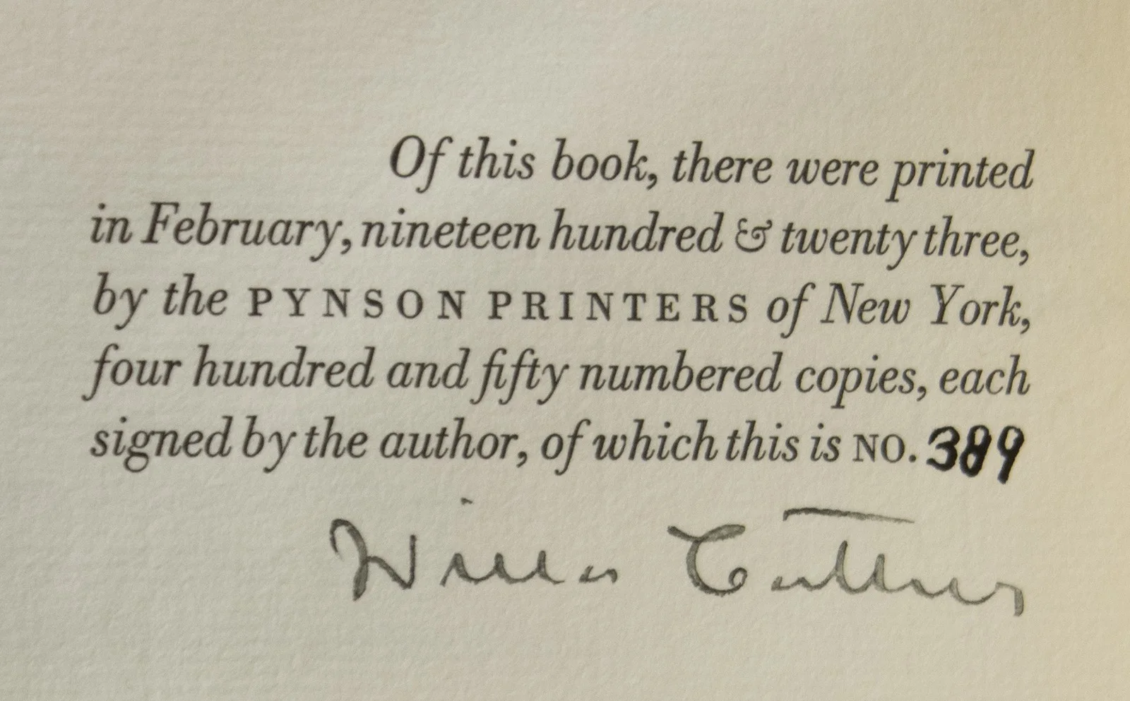 Willa Cather — WILLA CATHER - BOOK SIGNED, изображение 5