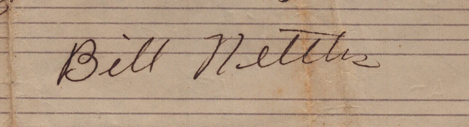 Bill Nettles — BILL NETTLES - AUTOGRAPH MUSICAL MANUSCRIPT SIGNED, image 2