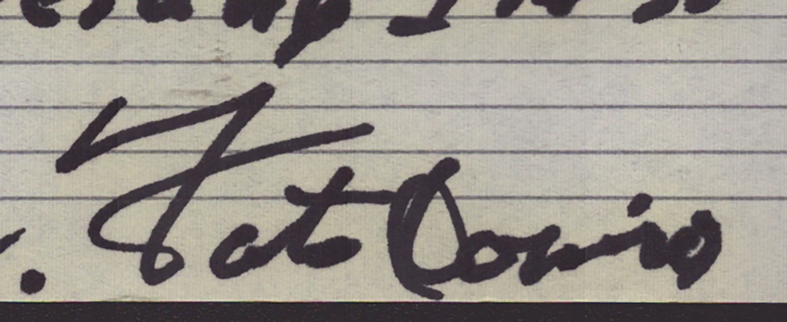 Fats Domino — FATS DOMINO - AUTOGRAPH LYRICS SIGNED, image 2