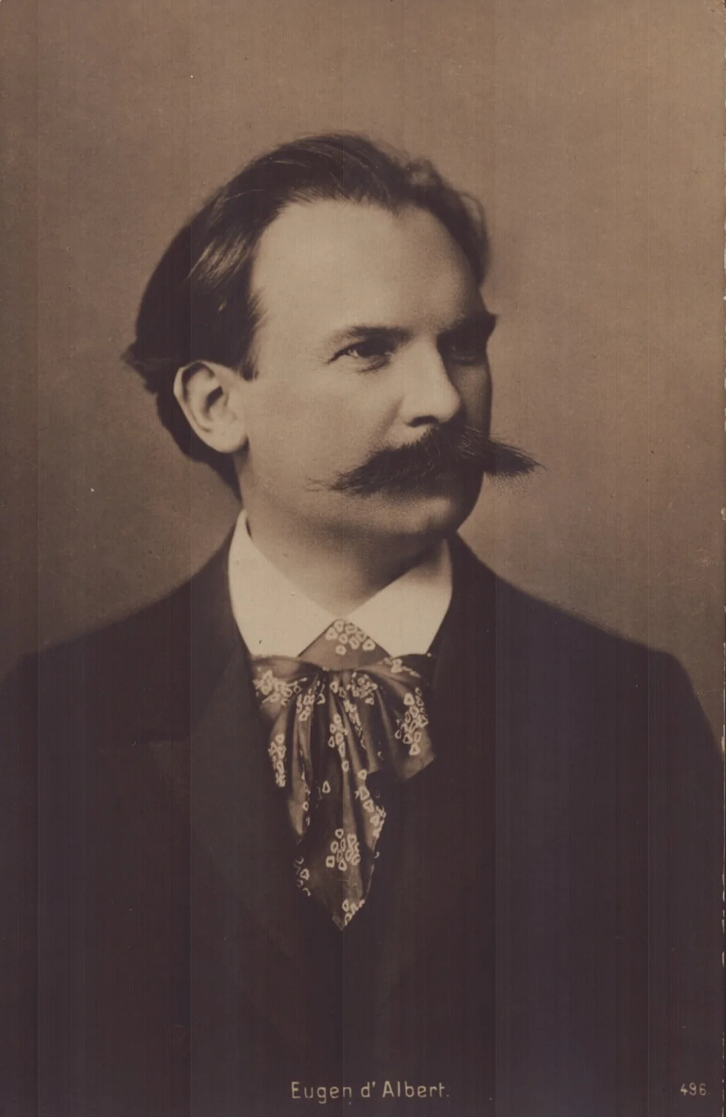 Eugen D'albert — EUGEN D'ALBERT - AUTOGRAPH MUSICAL QUOTATION SIGNED 08/28/1904, image 3