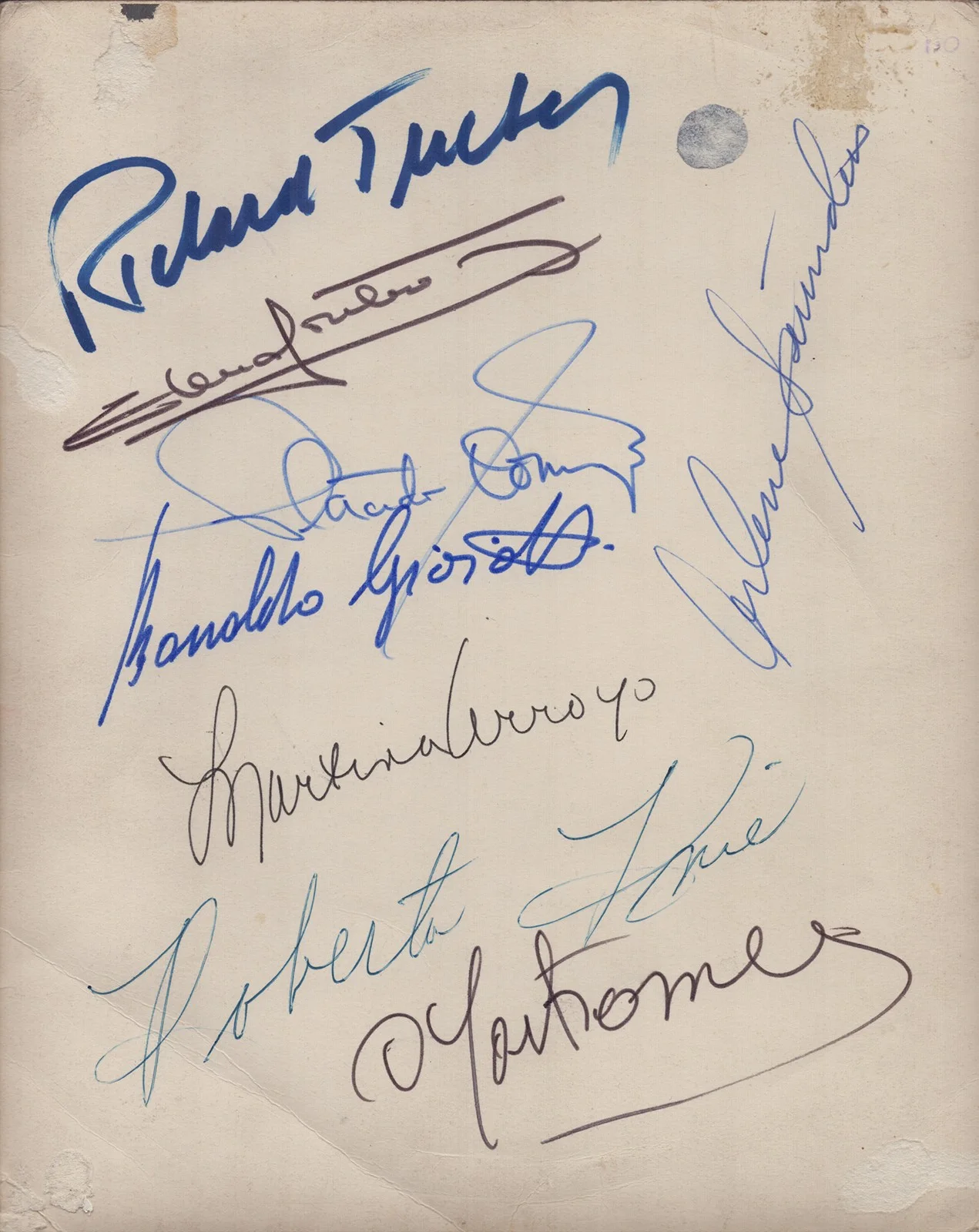 Rosa Ponselle, Richard Tucker, Arlene Saunders — ROSA PONSELLE - AUTOGRAPHED SIGNED PHOTOGRAPH 1964 WITH CO-SIGNERS, image 3