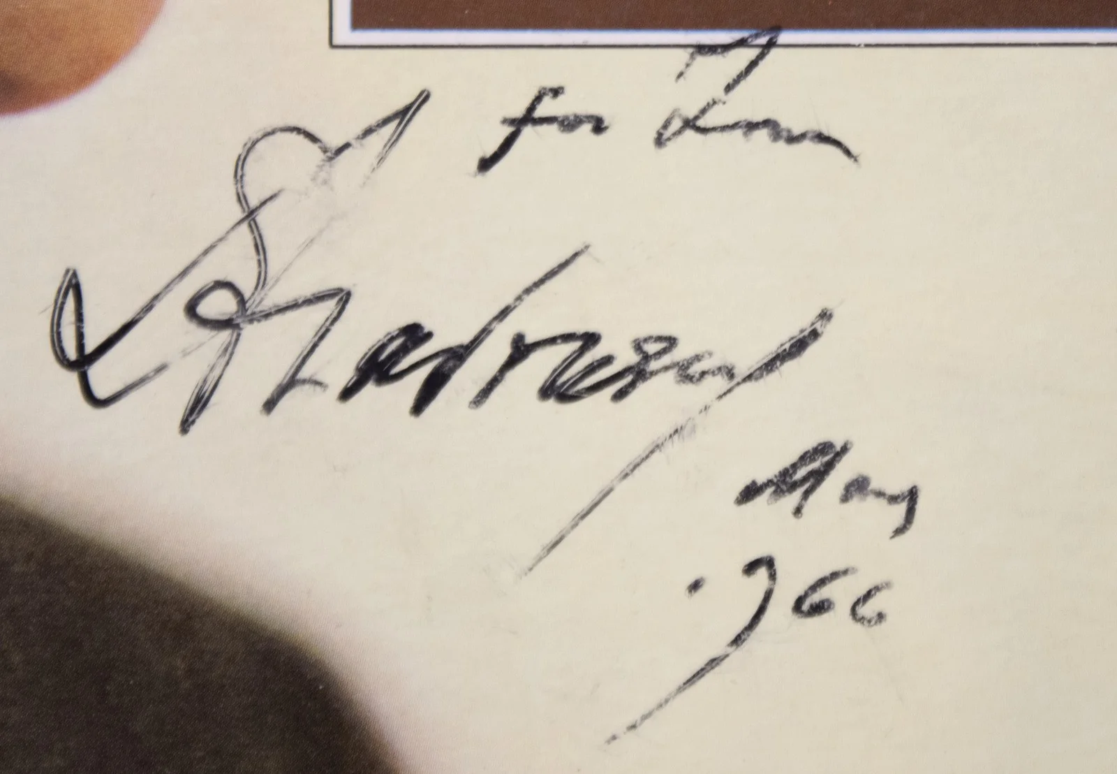 Igor Stravinsky — IGOR STRAVINSKY - INSCRIBED RECORD ALBUM SIGNED 5/1966, image 2