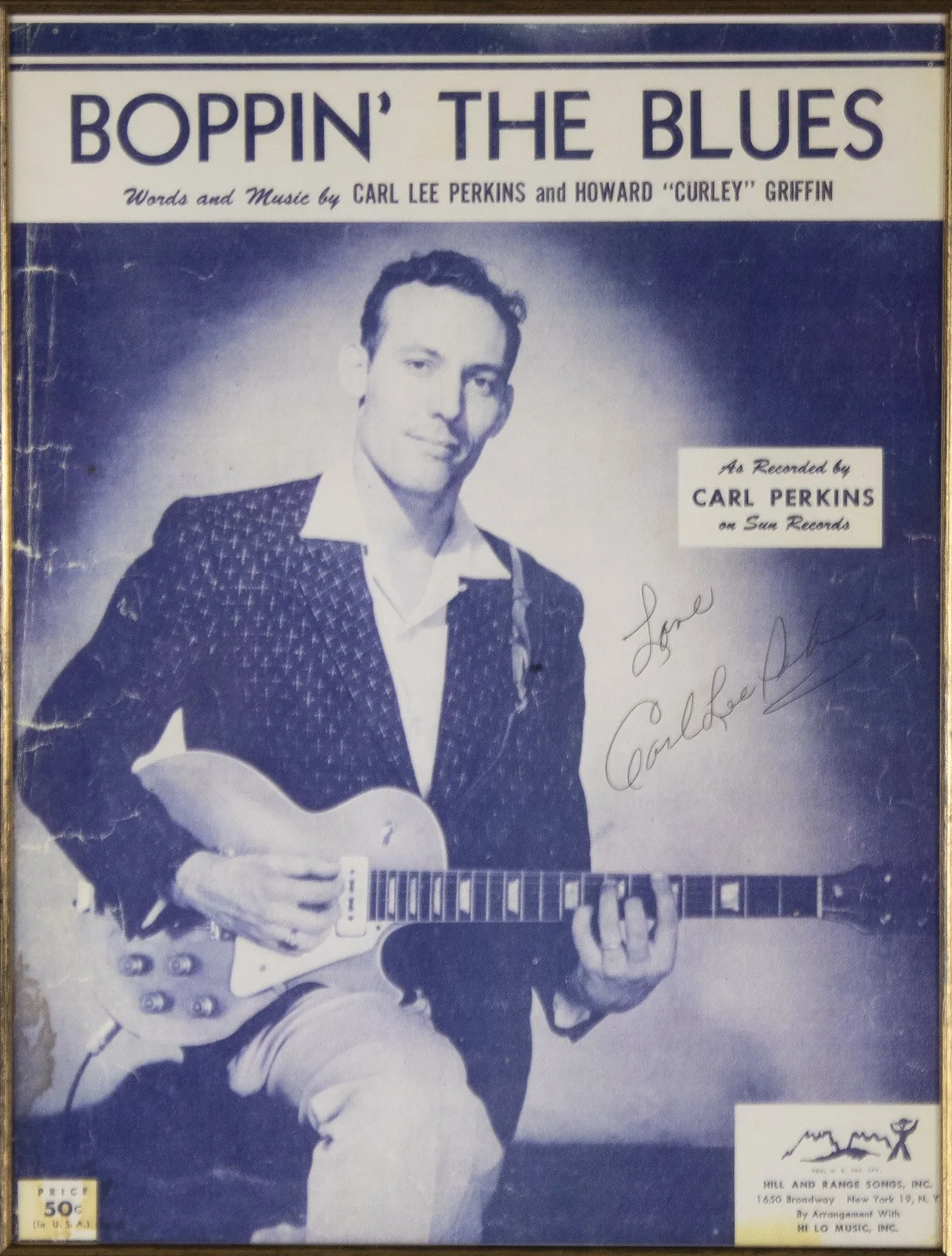 Carl Lee Perkins — CARL LEE PERKINS - AUTOGRAPHED SIGNED PHOTOGRAPH, image 2