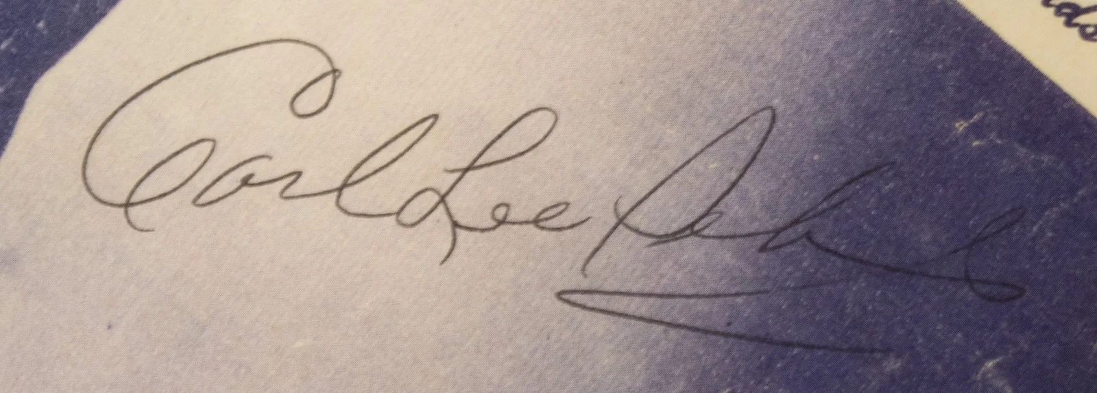 Carl Lee Perkins — CARL LEE PERKINS - AUTOGRAPHED SIGNED PHOTOGRAPH, image 3