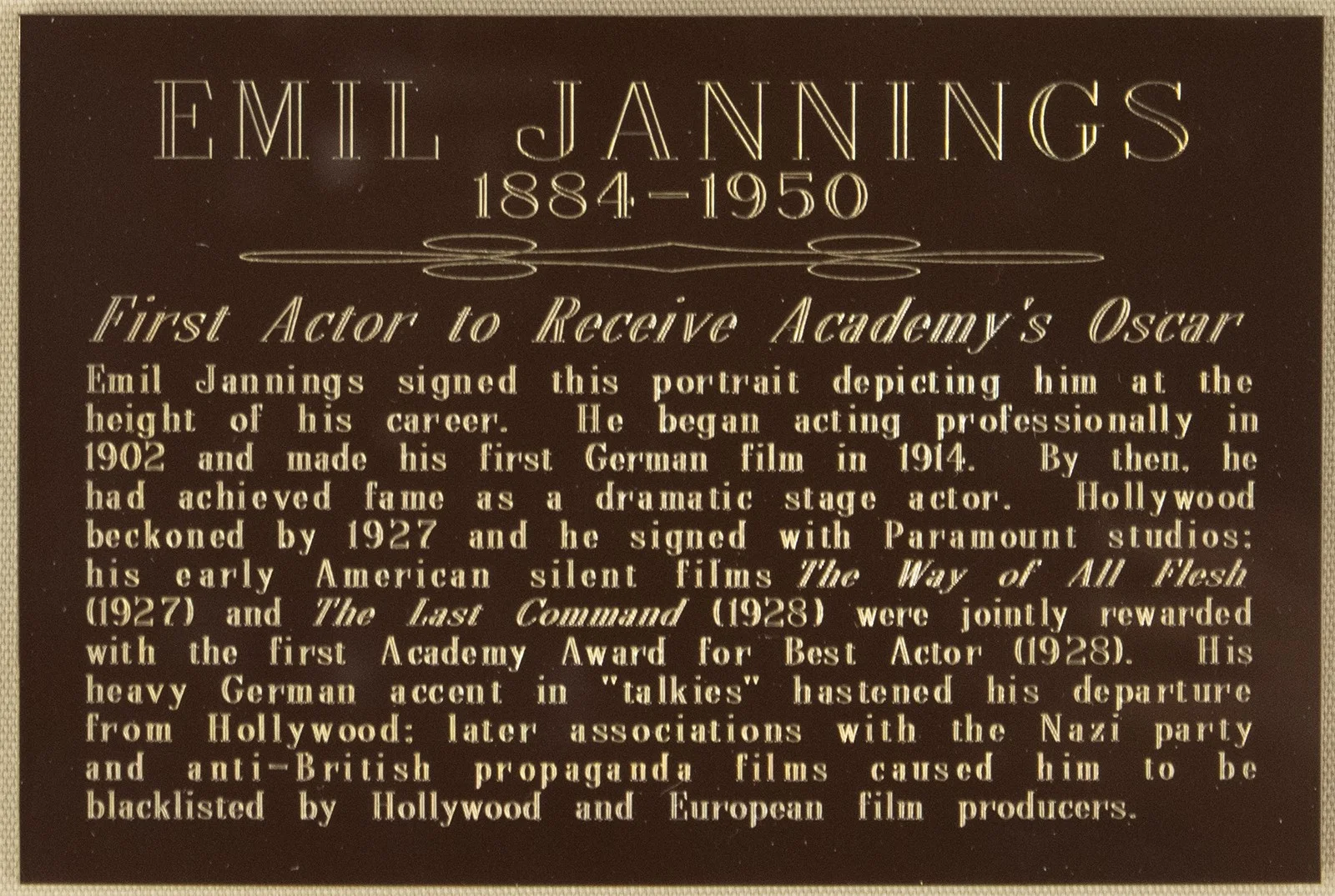 Emil Jannings — EMIL JANNINGS - PICTURE POST CARD SIGNED, image 4