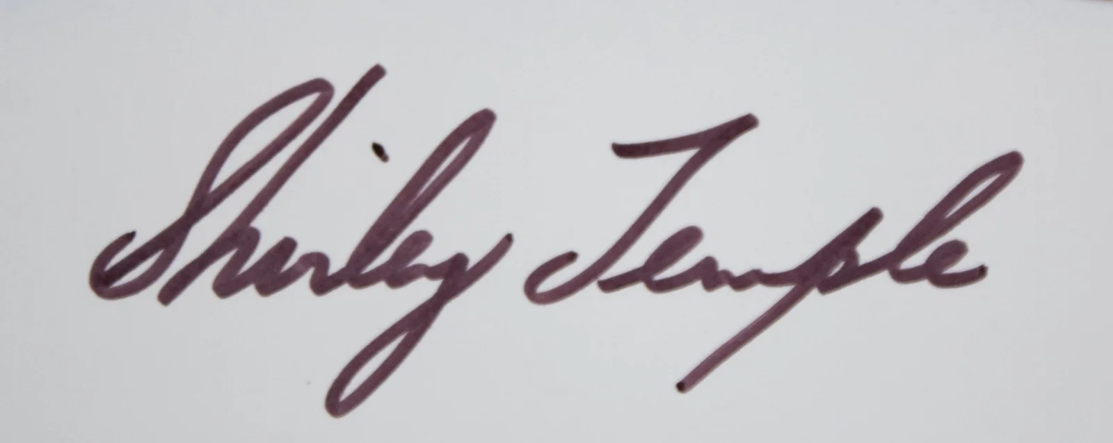 Shirley Temple — SHIRLEY TEMPLE - AUTOGRAPHED SIGNED POSTER, image 2
