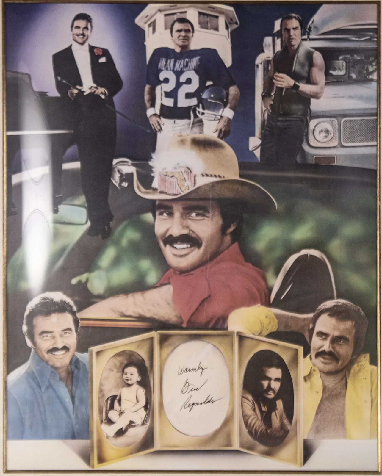 Burt Reynolds — BURT REYNOLDS - ANNOTATED POSTER SIGNED, image 2