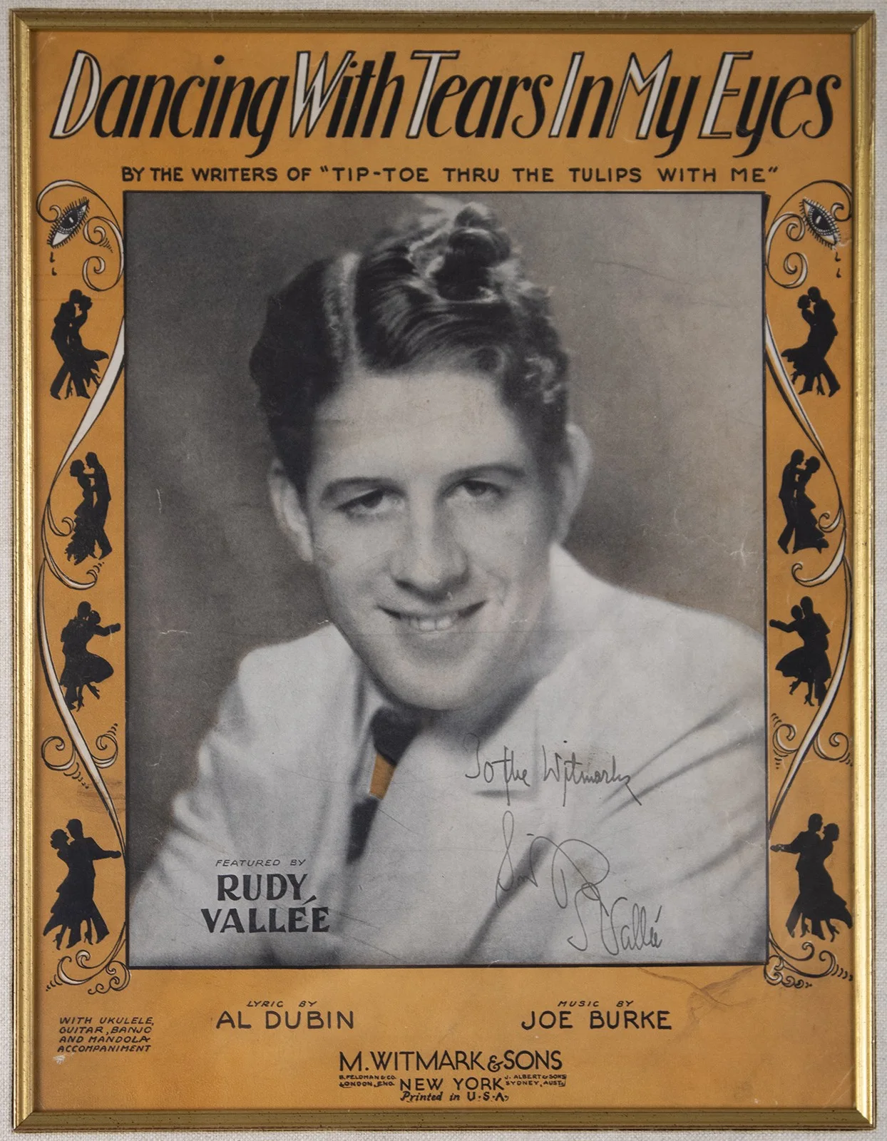 Rudy Vallee — RUDY VALLEE - AUTOGRAPH, image 2