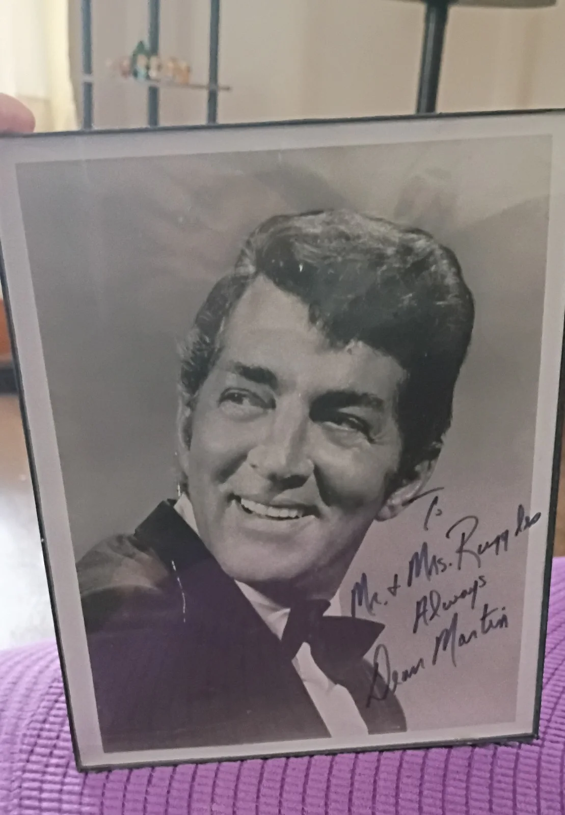 Dean Martin Autographed Signed 8x10 Rat pack, image 2