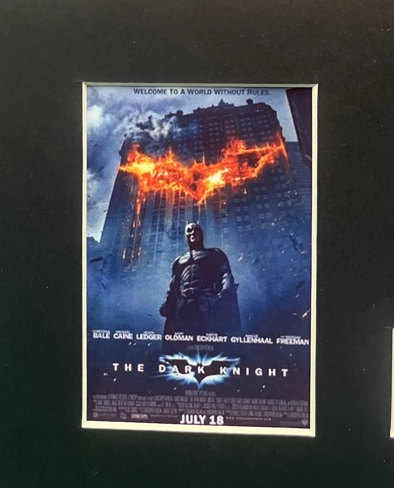 THE DARK KNIGHT. 35mm Film Cell Mounted Display, image 2