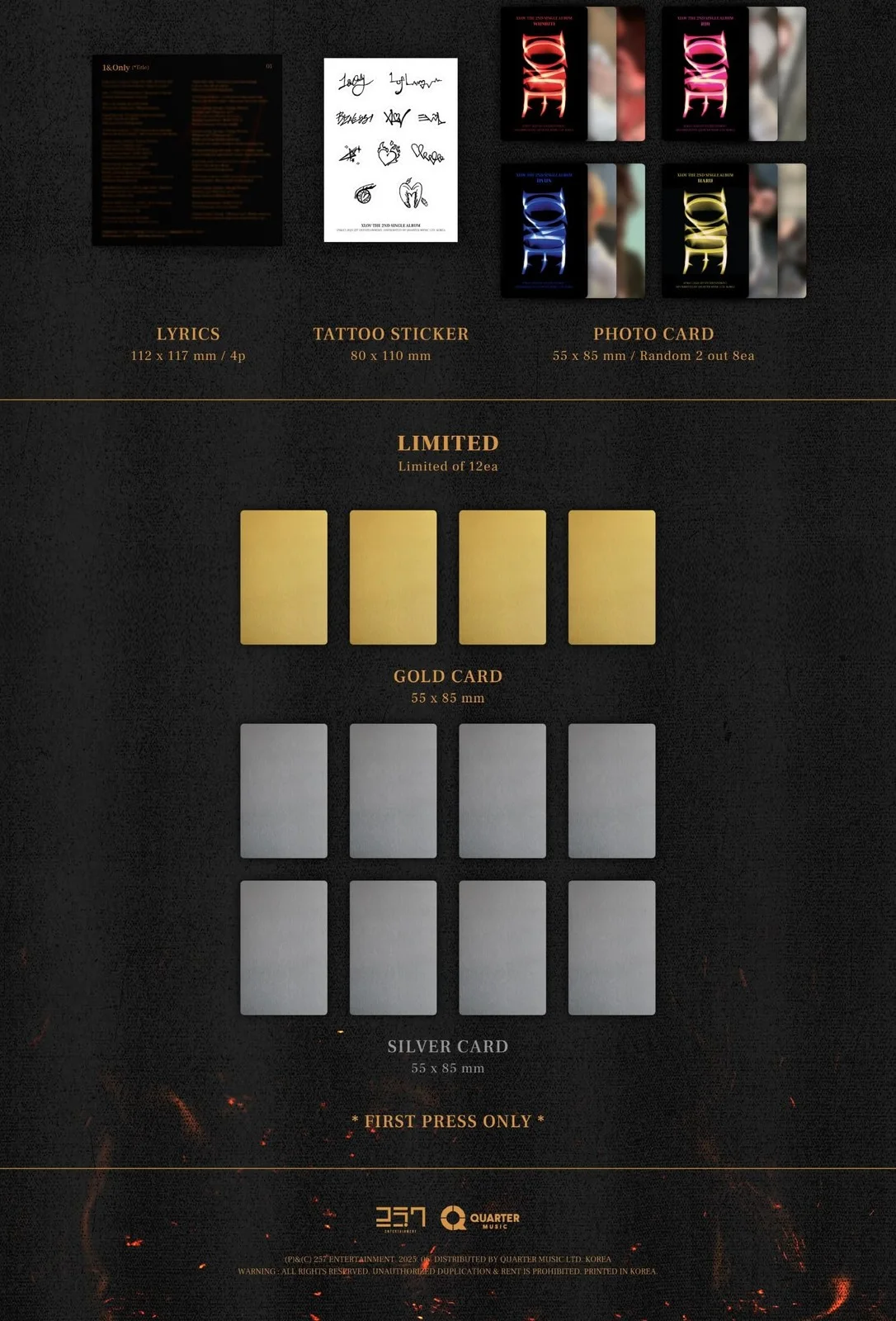 XLOV I ONE 2nd Single Album Case Random Version CD+24p Booklet+4p Lyrics+1ea ..., image 5