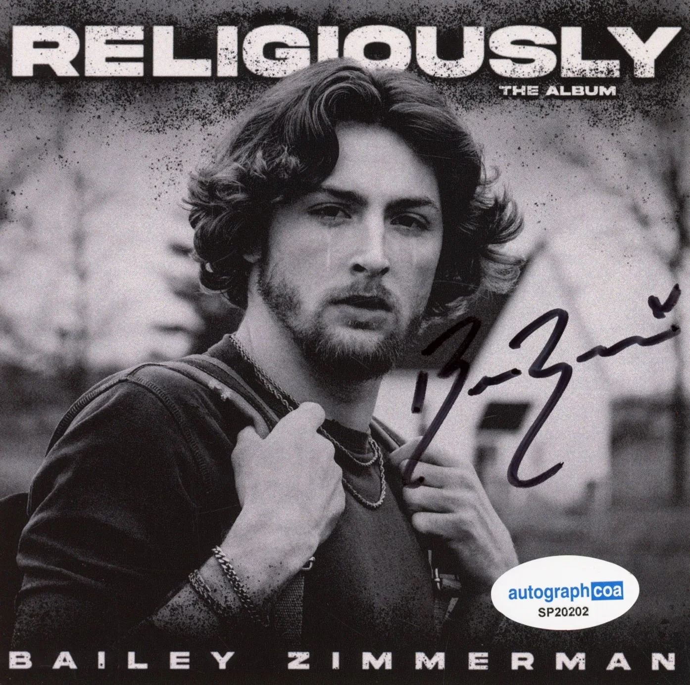 Bailey Zimmerman Signed Autograph Religiously CD Framed Matted Display ACOA COA, image 3