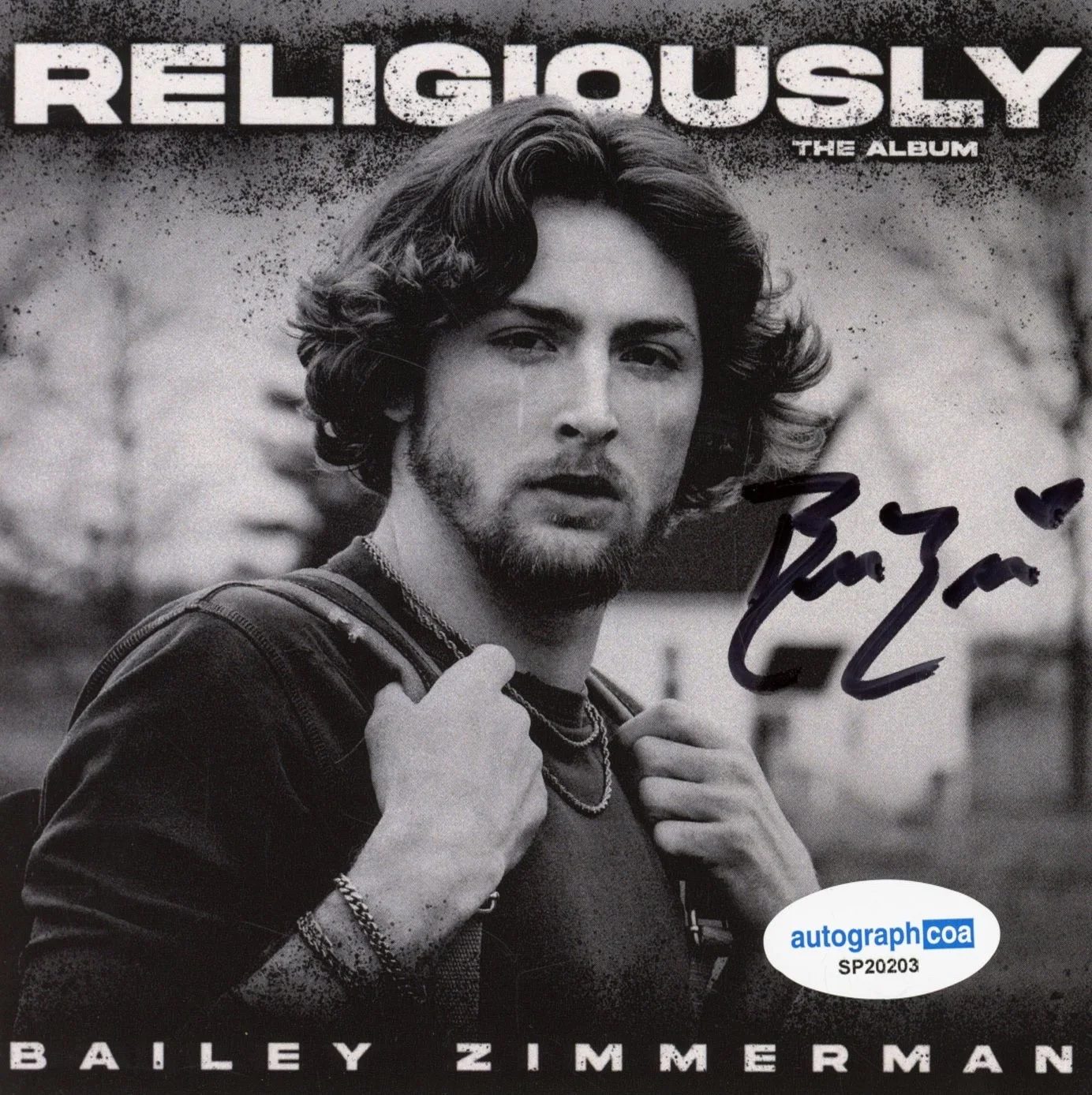 Bailey Zimmerman Signed Autograph Religiously CD Framed Matted Display ACOA COA, image 4