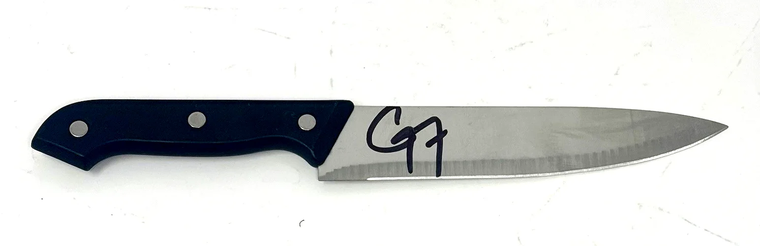 GUY FIERI — Guy Fieri Signed Autograph Chef Knife Diners, Drive-Ins and Dives Beckett COA