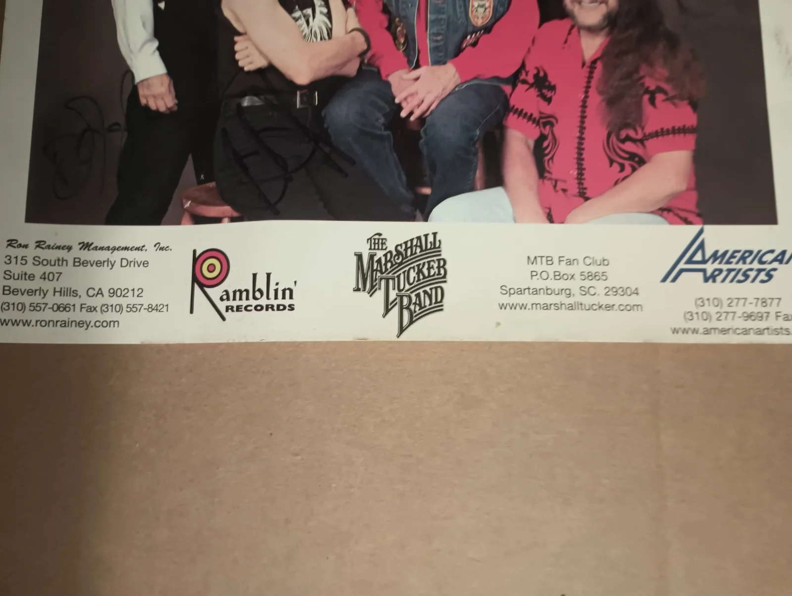The Marshall Tucker Band Signed 8x10 Photo, изображение 4