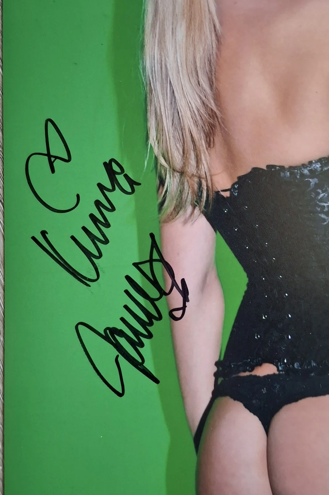 Kenna JAMES Signed 8x12" Original PHOTO #1 - Cheeky Blonde, image 2