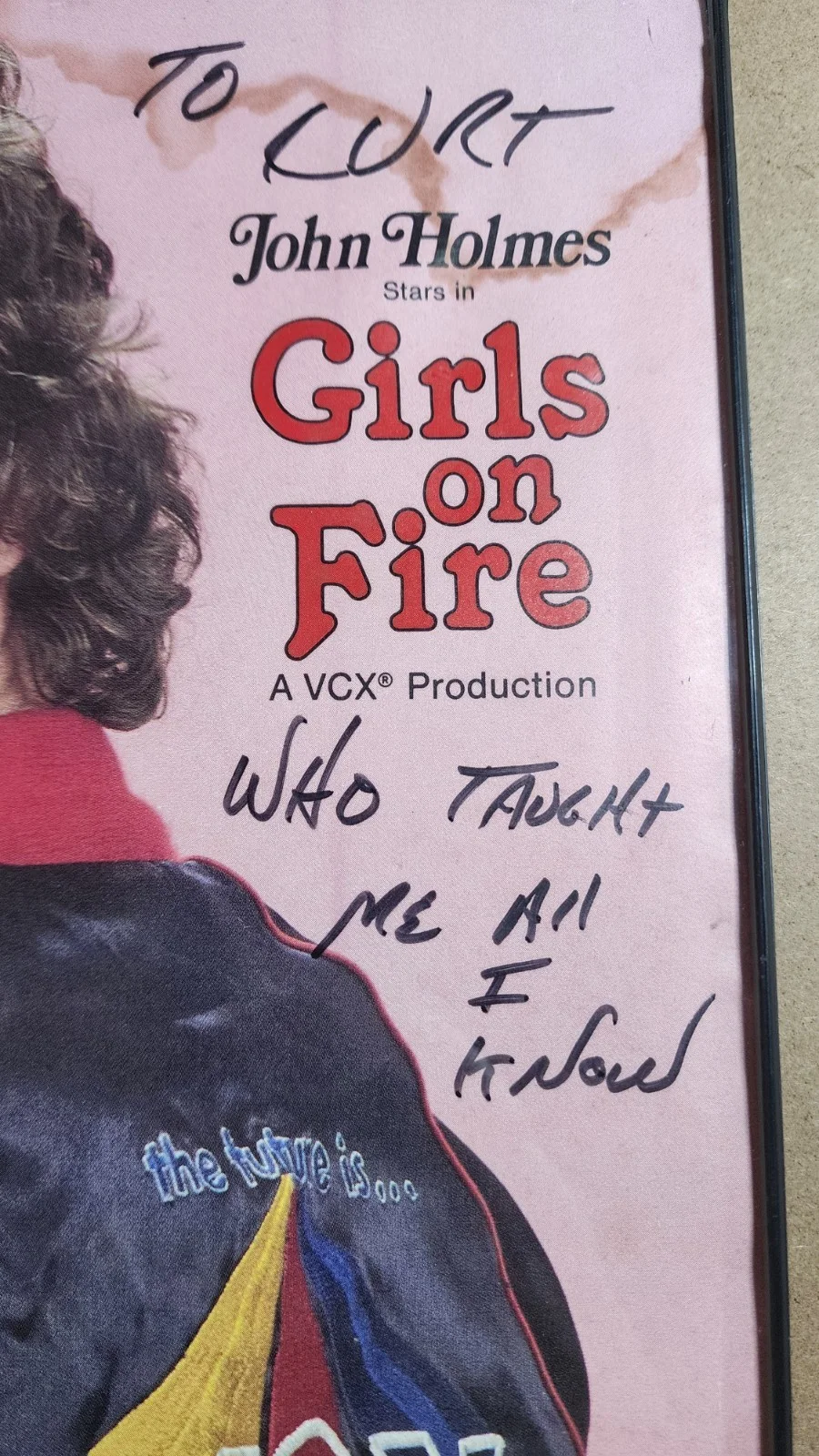 JOHN HOLMES - Rare Hand SIGNED / Autographed Vintage Photo - GIRLS ON FIRE, изображение 5