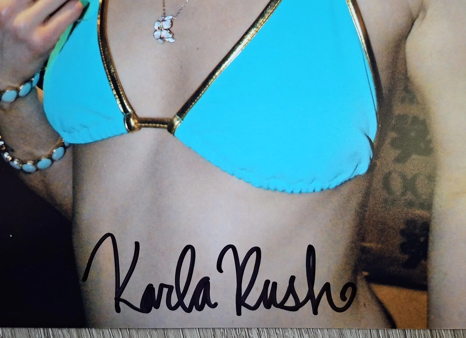 Karla Kush Signed 8x12" Original PHOTO #1, image 2