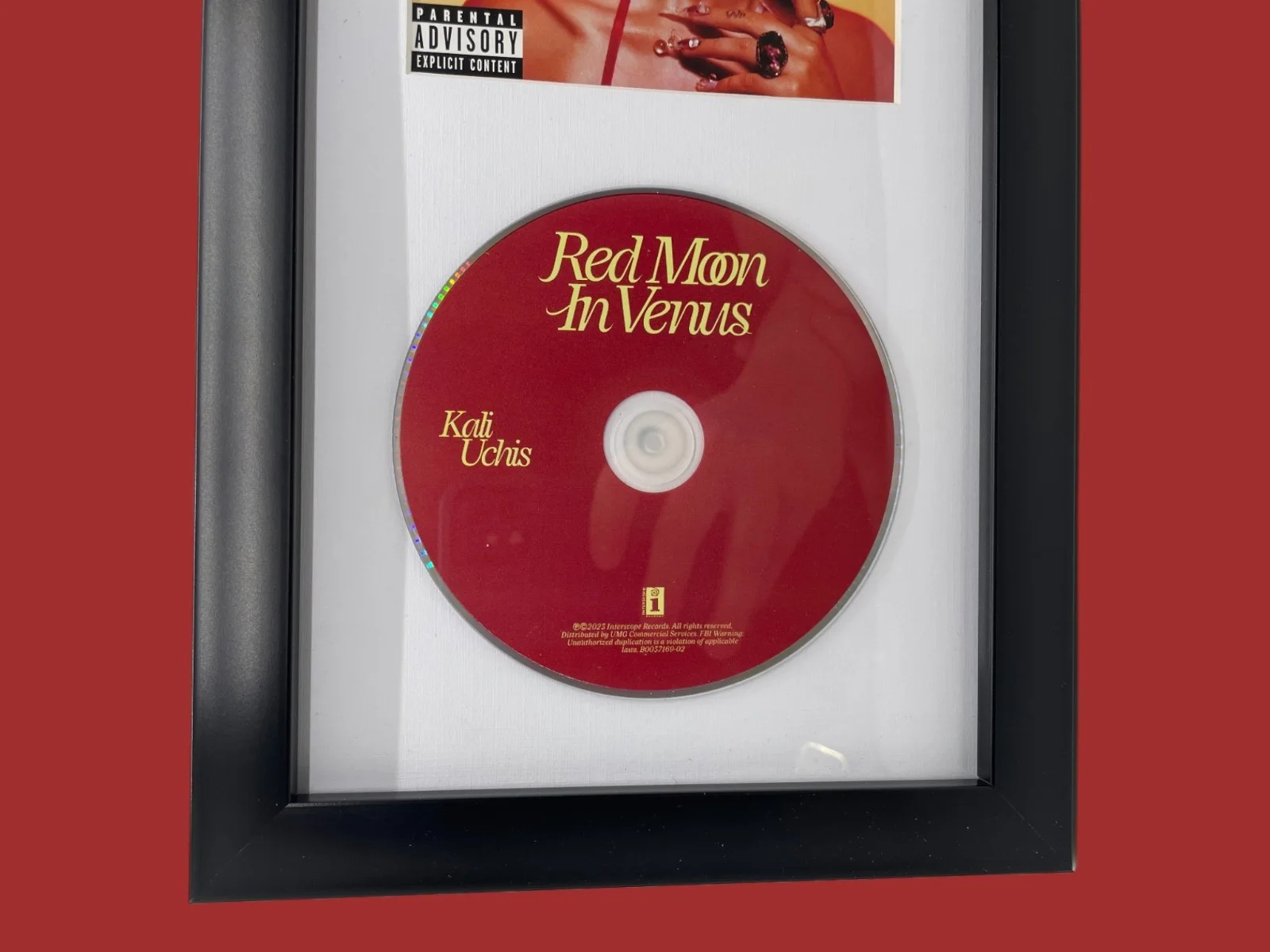 Kali Uchis Signed Red Moon in Venus Framed CD Autograph, image 3