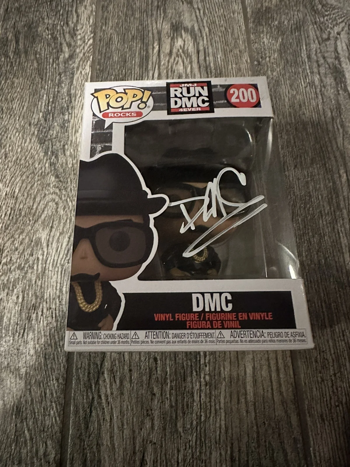 DARRYL MCDANIELS SIGNED RUN DMC FUNKO POP JSA COA ROCKS AUTOGRAPHED 200, image 2