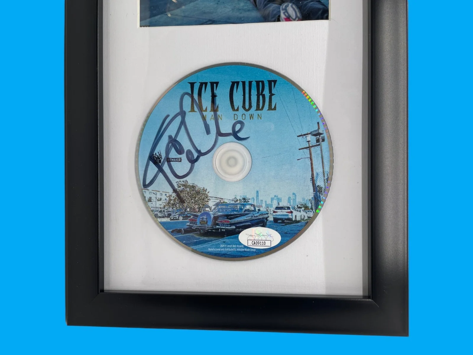 Ice Cube Hand Signed Man Down Framed CD Authentic Autograph JSA COA, изображение 3