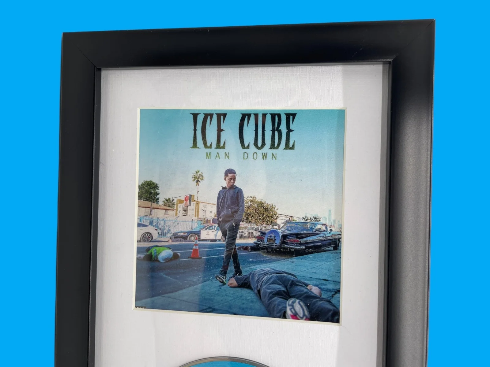 Ice Cube Hand Signed Man Down Framed CD Authentic Autograph JSA COA, изображение 4
