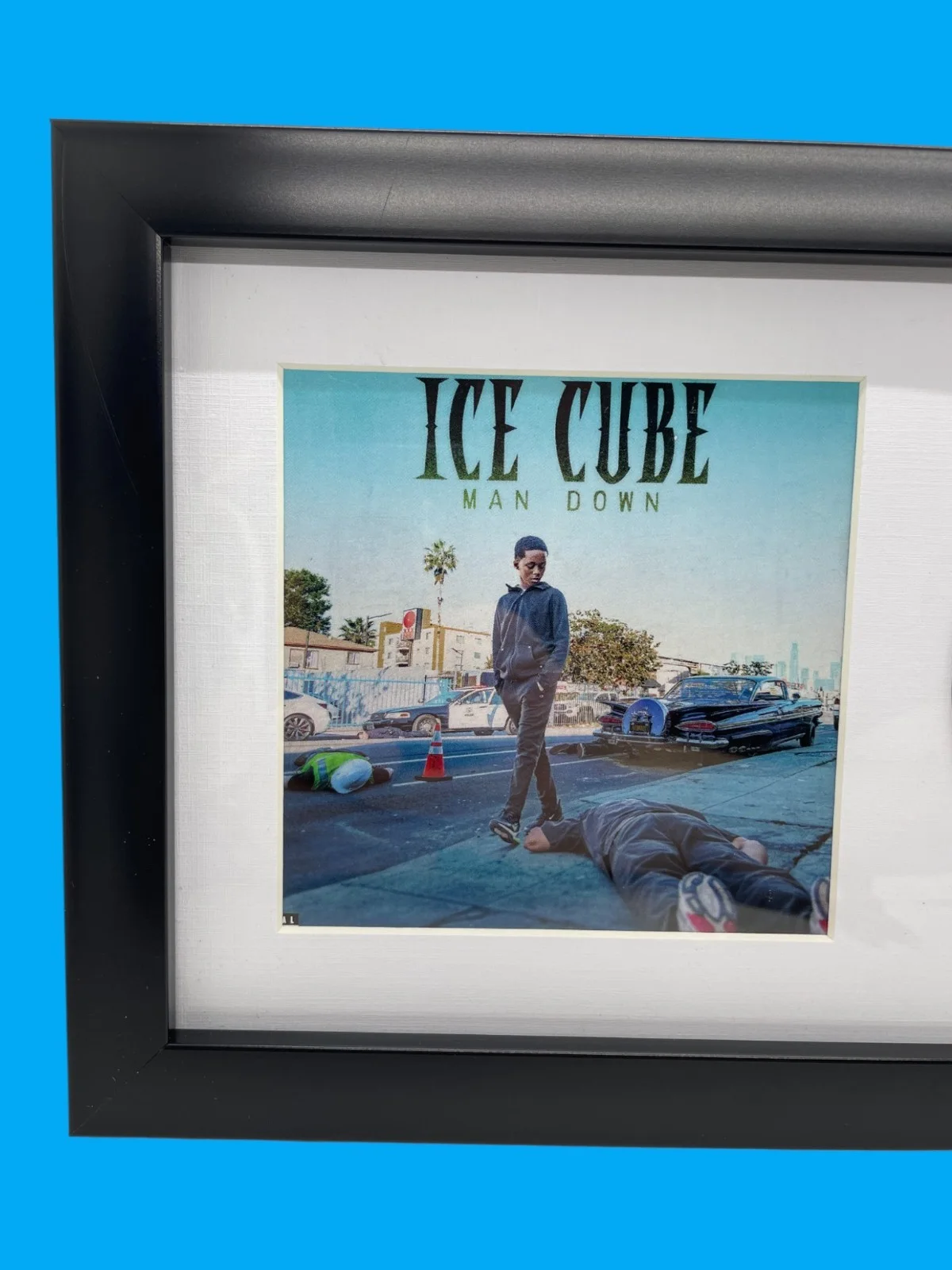 Ice Cube Hand Signed Man Down Framed CD Authentic Autograph JSA COA, image 4