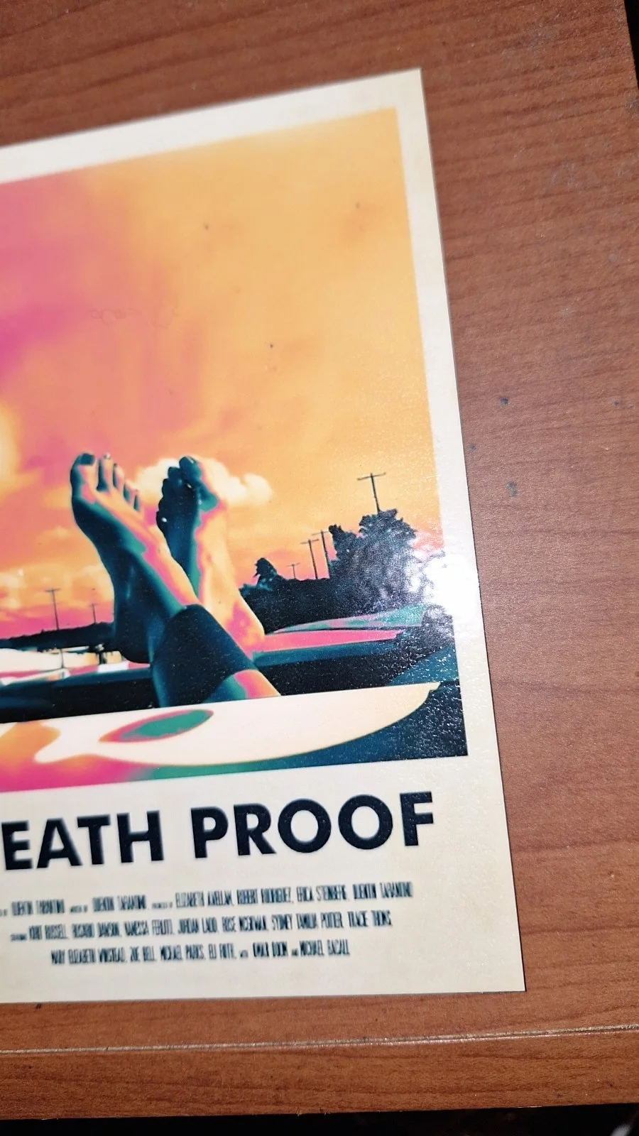 Modern Style Postcard "Death Proof" 2007 – Reproduction Art – Print, image 3