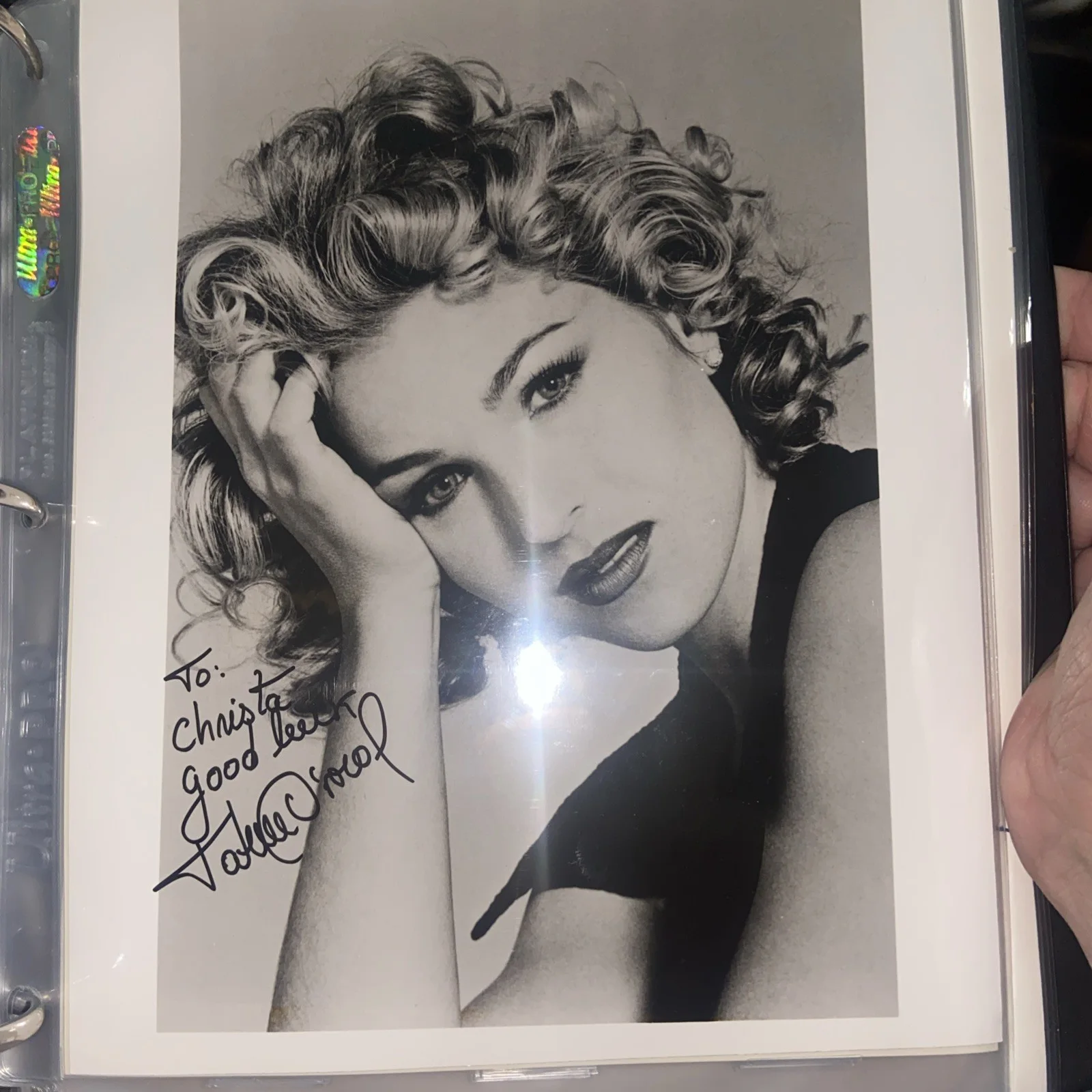 Tatum O'Neal — Tatum O'Neal, Hand-Signed Personalized Autographed 8x10 B&W Photo bad news bears