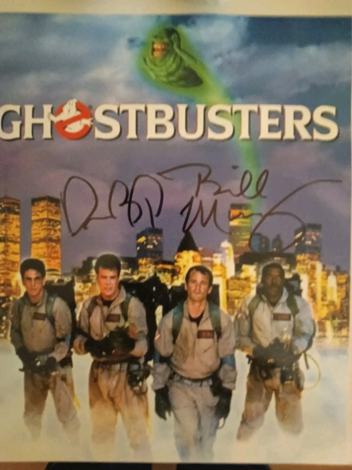 Bill Murray / Dan Aykroyd — Bill Murray / Dan Aykroyd Ghostbusters Signed 8x10 COA W/Matching Sticker, image 2