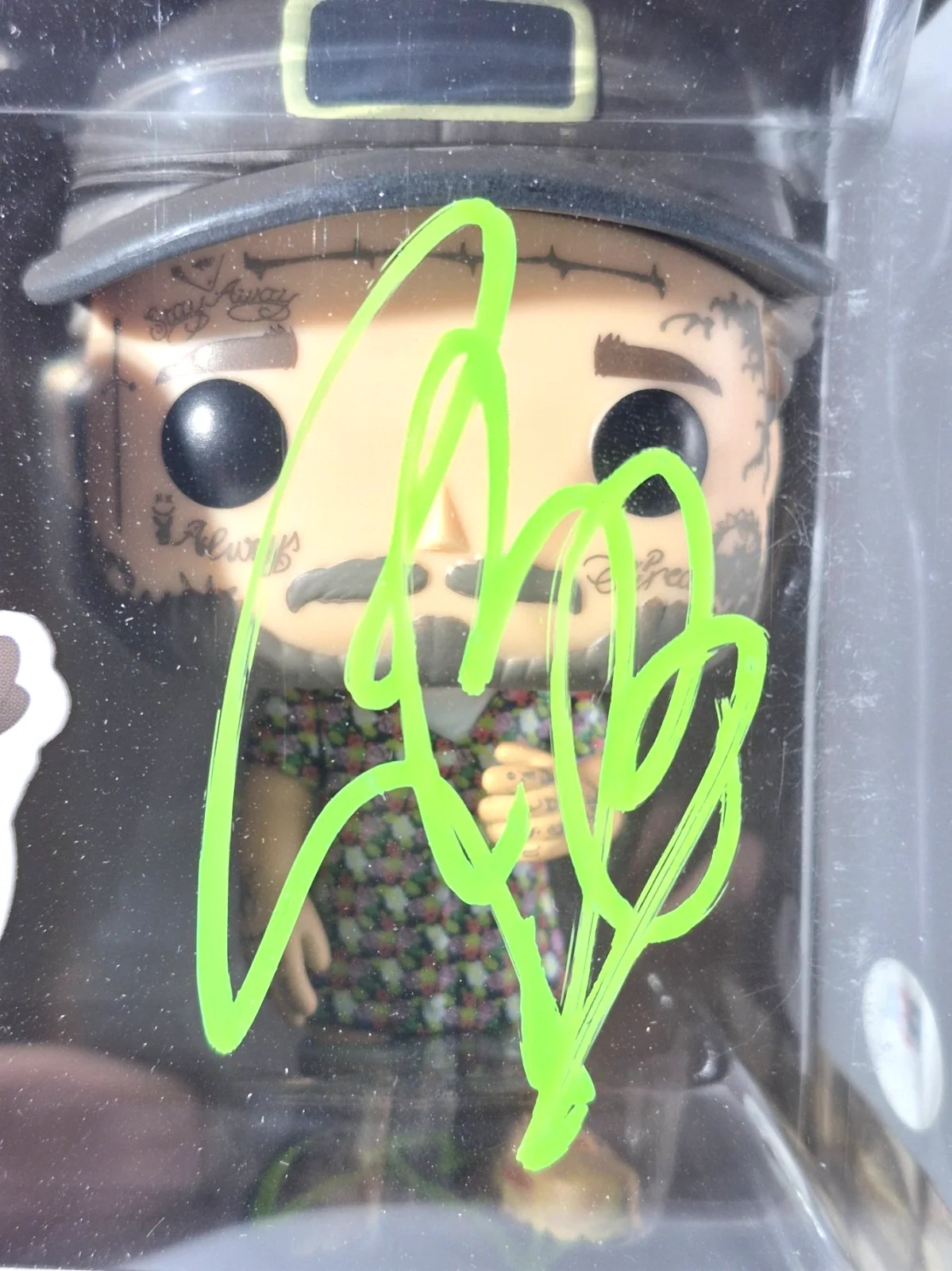 POST MALONE SIGNED AUTOGRAPHED FUNKO POP 254 SUNFLOWER WHITE IVERSON PSA COA, image 3