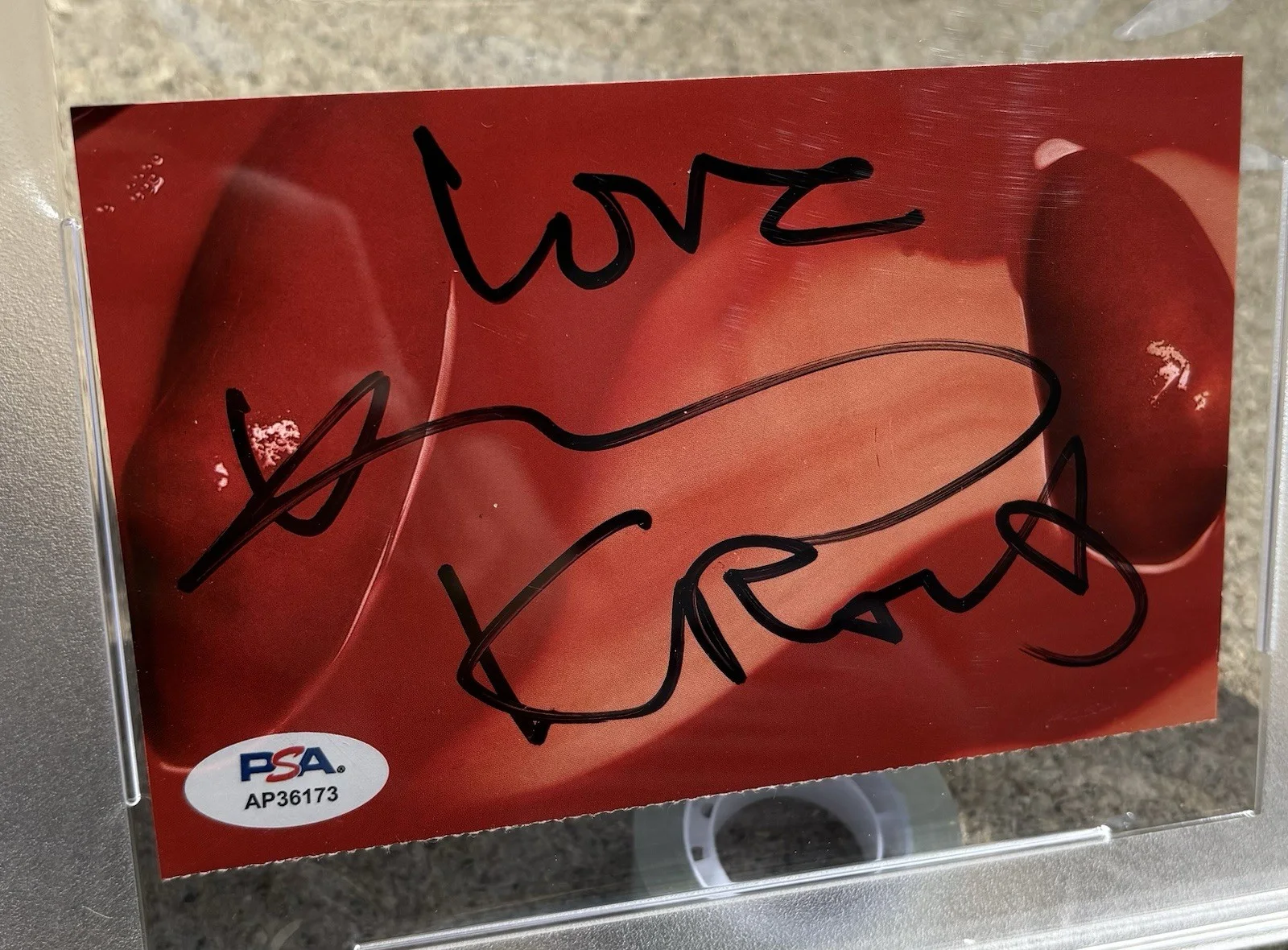 LENNY KRAVITZ SIGNED Cut Autograph PSA/DNA Slabbed, image 2