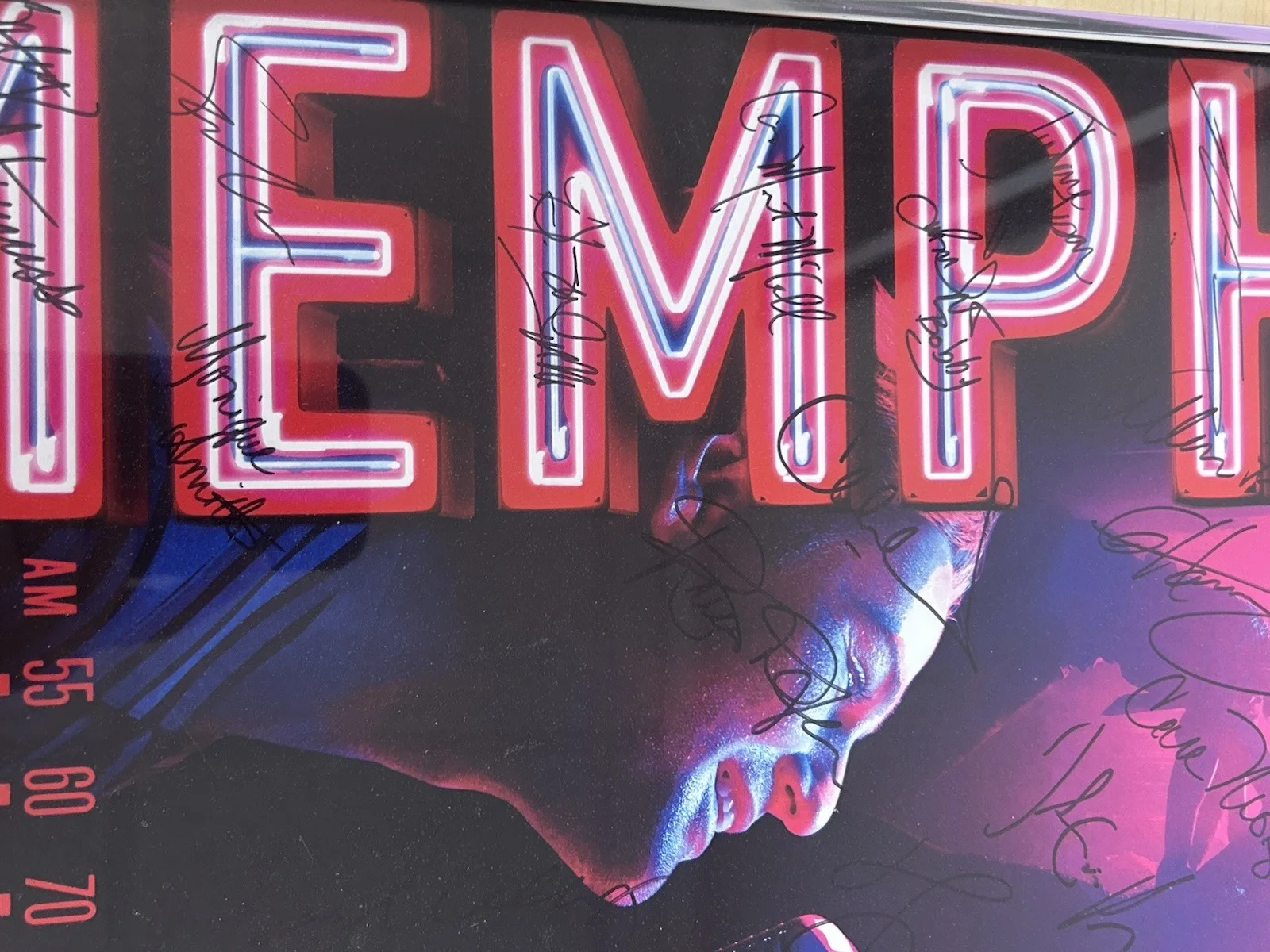 Broadway Show Poster "Memphis". Signed, image 4