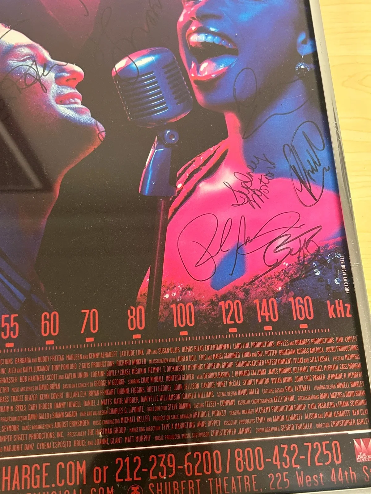 Broadway Show Poster "Memphis". Signed, image 5