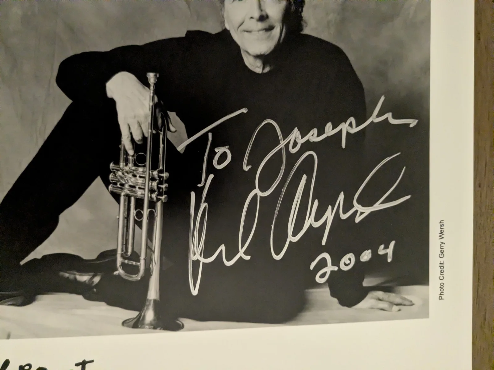 Herb Albert Vintage Promo Photo Autographed In 2004, изображение 2