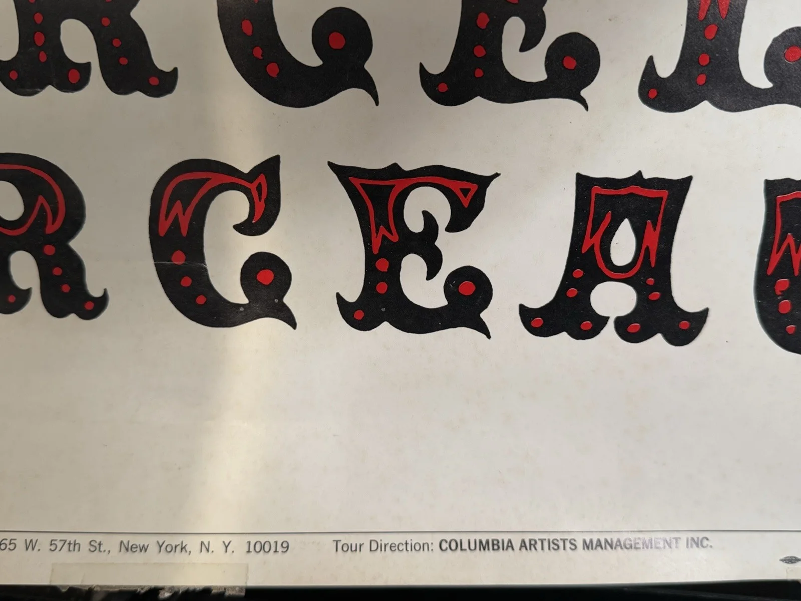 Not Signed — Marcel Marceau Poster LARGE Vintage 1975 tour!, image 4