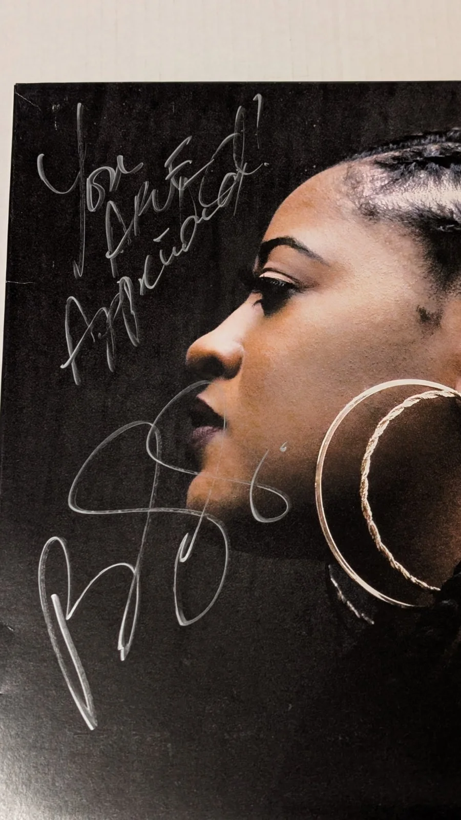 Rapsody Eve 2LP White Grey Marble Vinyl Signed Autographed Never Played VG+, image 2