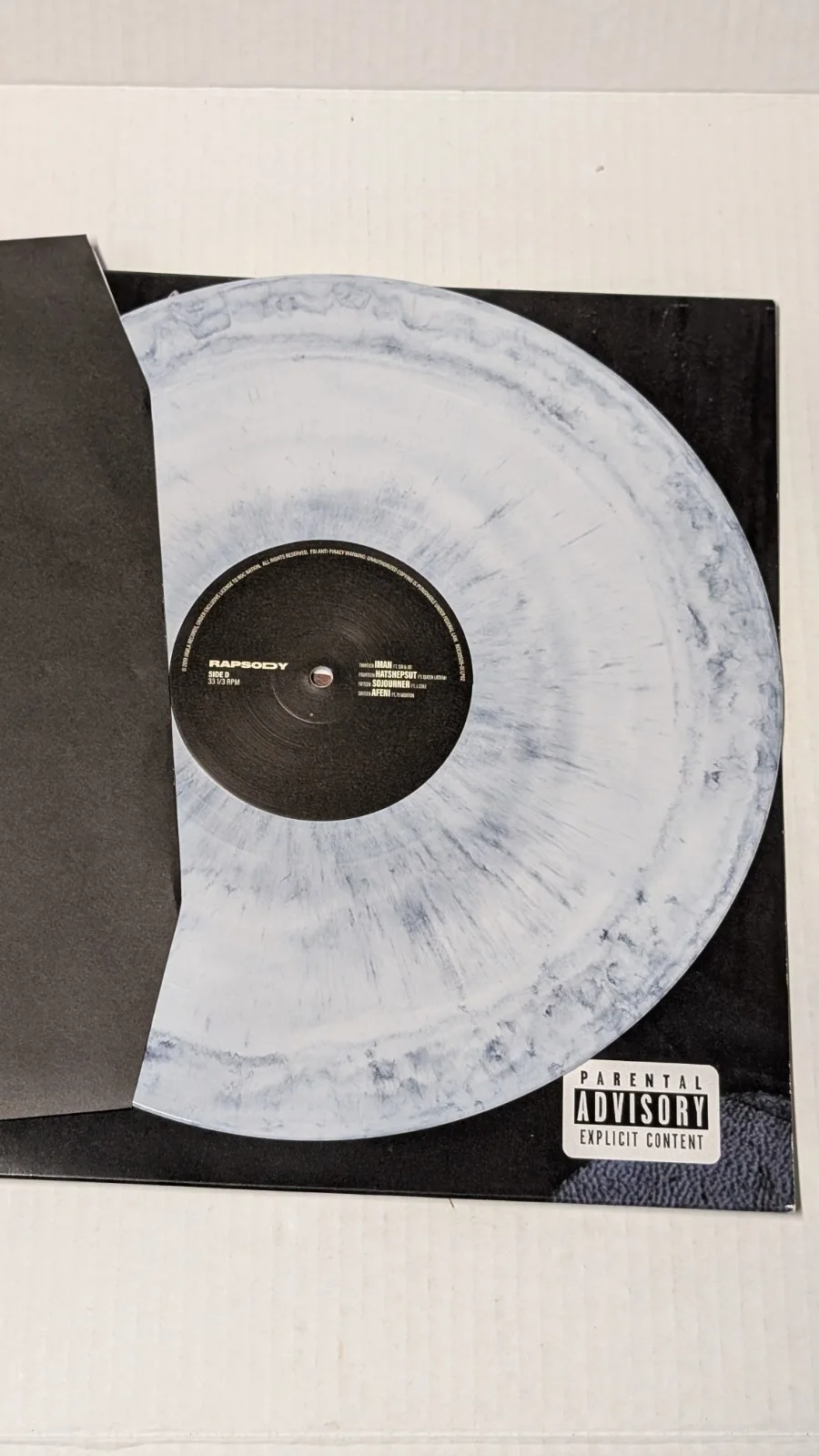 Rapsody Eve 2LP White Grey Marble Vinyl Signed Autographed Never Played VG+, image 5