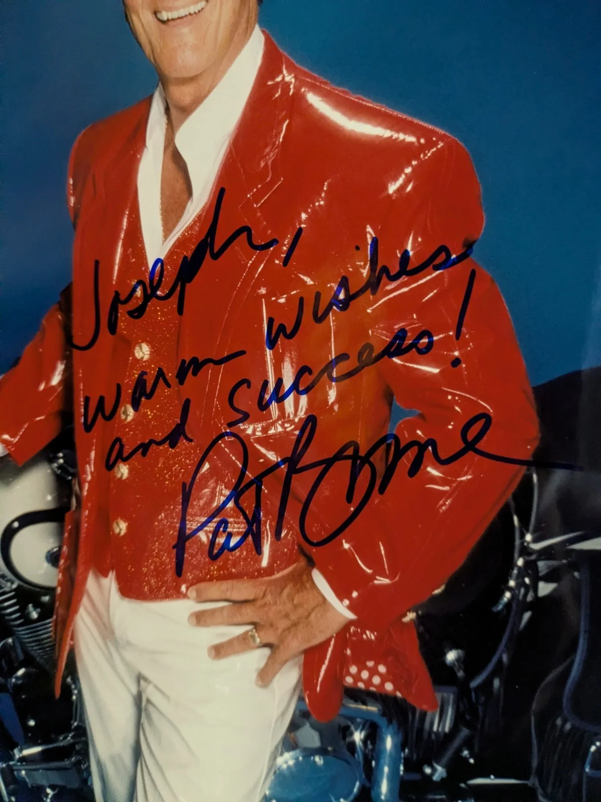 Pat Boone Autographed Photo, Color 8 X 10 Harry Langdon Photography, изображение 2