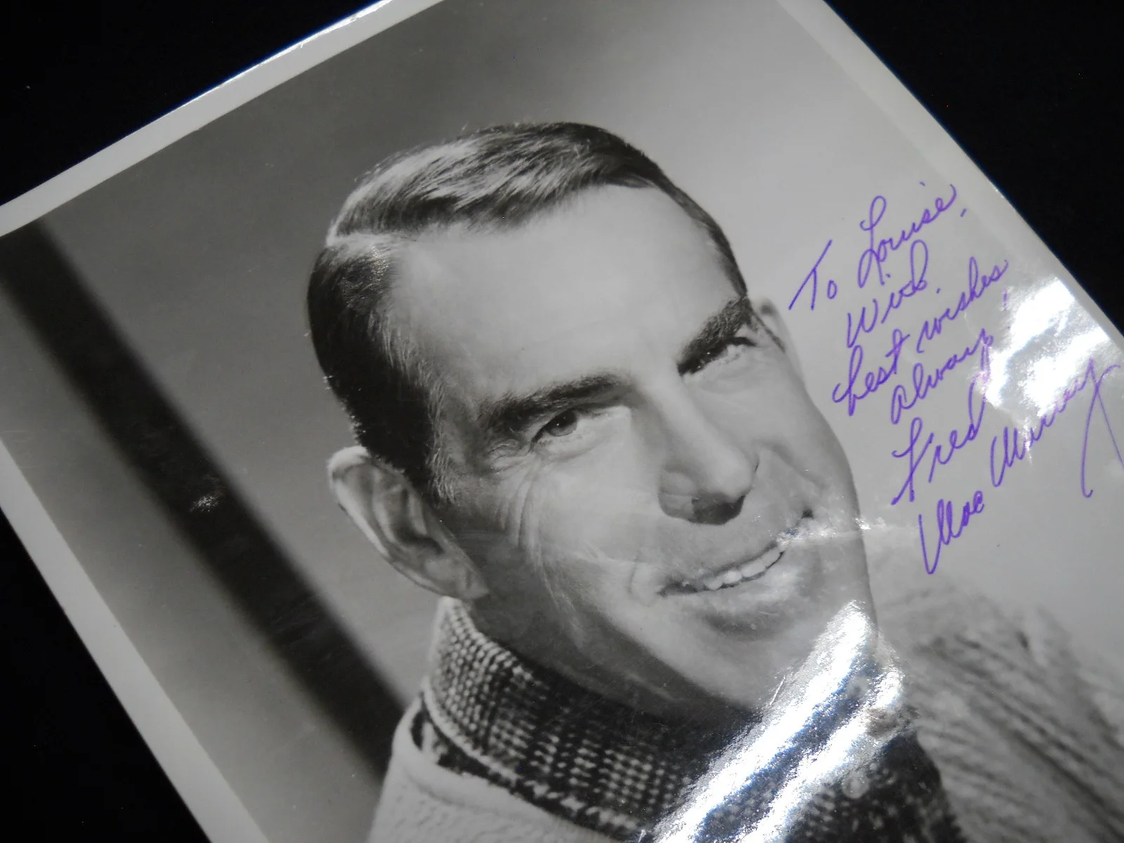 Fred Murray — 8x10 Glossy Publicity Photo Signed Fred Murray (fingerprints), image 5