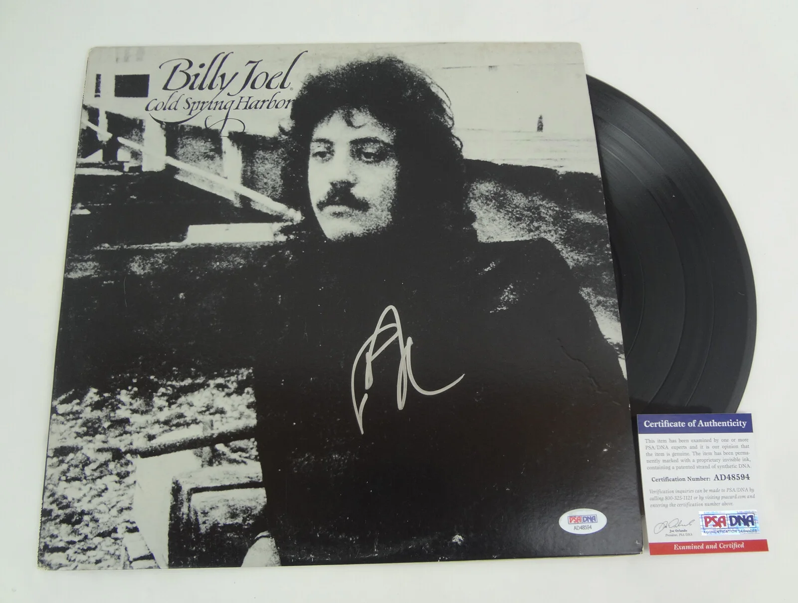 Billy Joel — Billy Joel Piano Man Signed Cold Spring Harbor Vinyl Record Album PSA/DNA COA