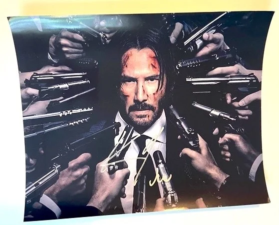 Keanu Reeves — JOHN WICK (2) 8x10 photos cast signed by KEANU REEVES, image 2