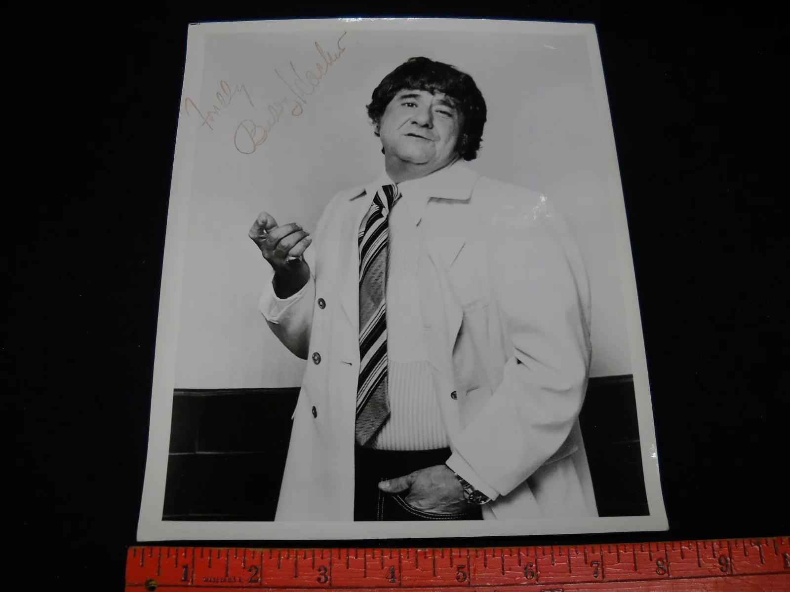 Buddy Hackett — 8x10 Glossy Publicity Photo Signed by Buddy Hackett light creasing bumped corner