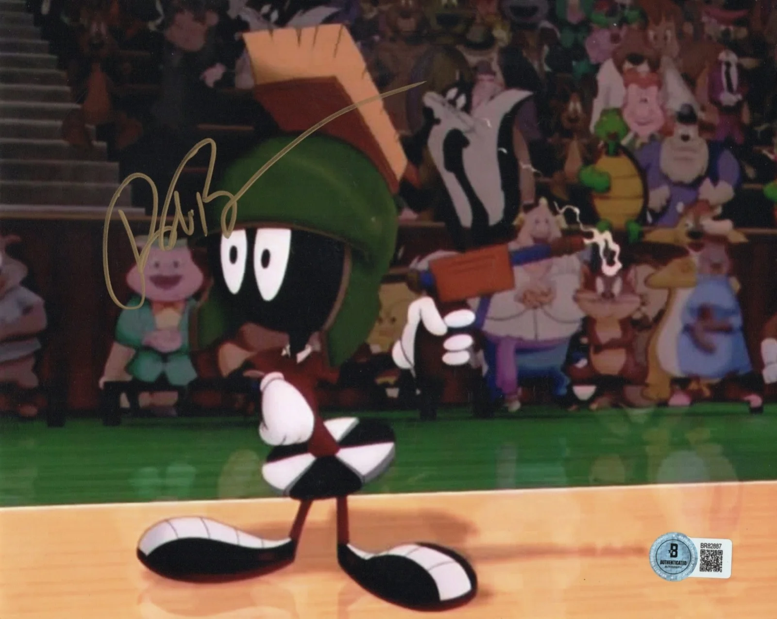 Bob Bergen — Bob Bergen LOONEY TUNES Autographed Signed SPACE JAM 8x10 Photo Beckett