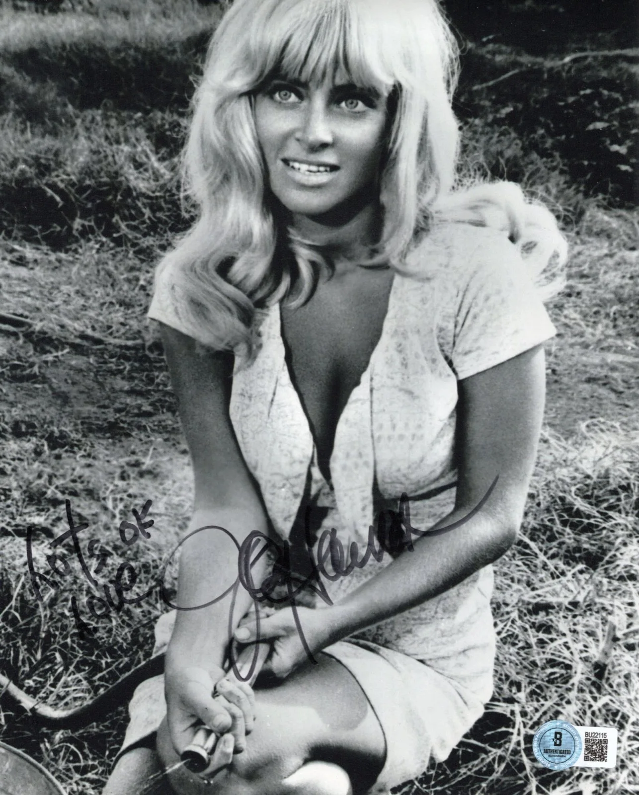 Paul Newman — Joy Harmon SEXY Autographed Signed COOL HAND LUKE 8x10 Photo Beckett BAS